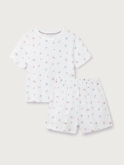 The White Company Cotton Beach Scene Relaxed Shortie Pyjamas - Image 4 of 5