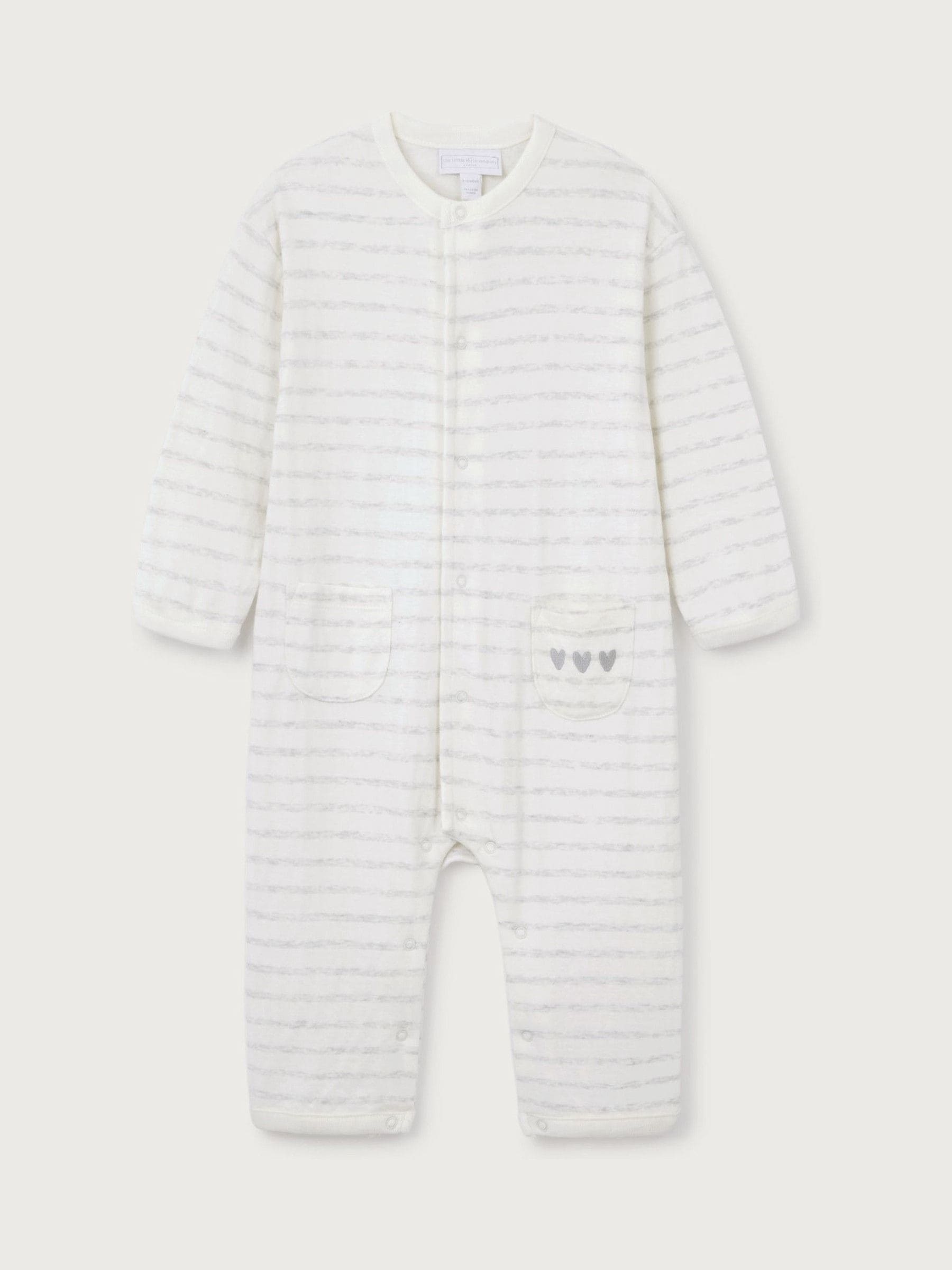 Buy The White Company White Cotton Stripe Romper from Next Romania