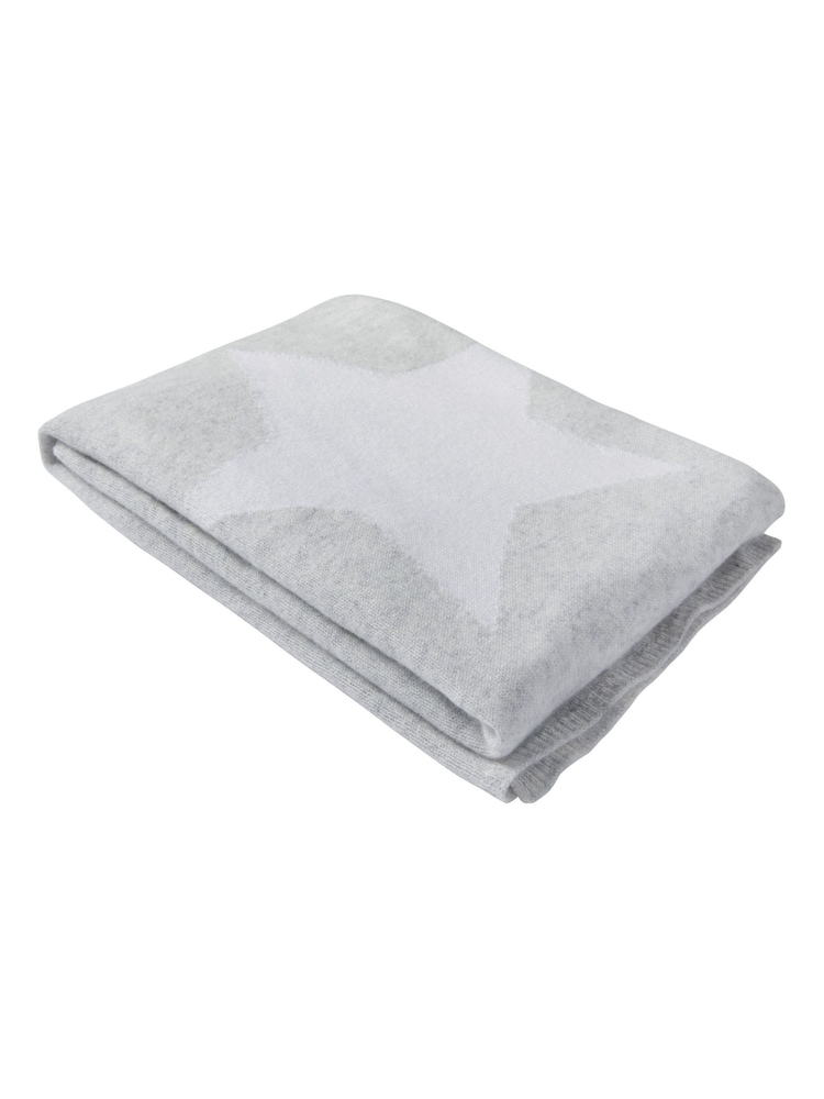 The White Company Grey Star Cashmere Baby Blanket - Image 1 of 1