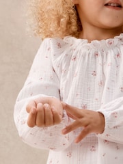 The White Company Double Cotton Boho Minnie Floral Relaxed Fit Pyjamas - صورة 4 من 5