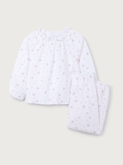 The White Company Double Cotton Boho Minnie Floral Relaxed Fit Pyjamas - صورة 5 من 5