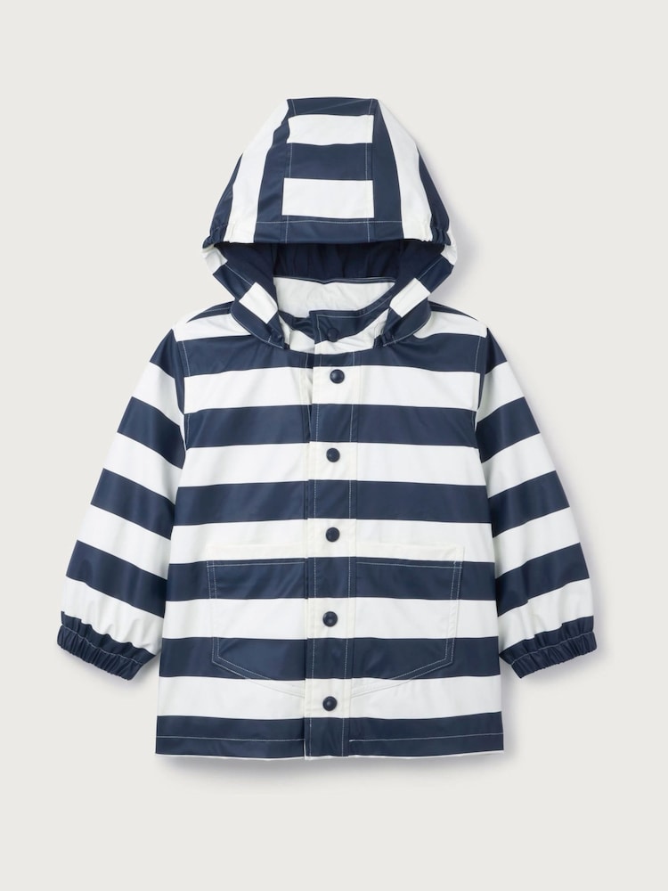 The White Company White Bold Stripe Raincoat - Image 5 of 5 The White Company White Bold Stripe Raincoat - Image 5 of 5