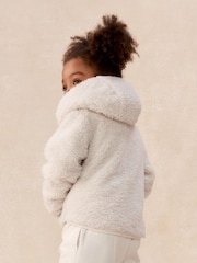 The White Company Cream Borg Jacket - Image 2 of 5