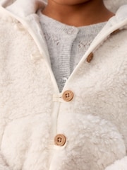 The White Company Cream Borg Jacket - Image 4 of 5
