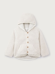 The White Company Cream Borg Jacket - Image 5 of 5
