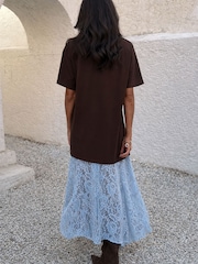 Never Fully Dressed Chocolate Brown Cara T-Shirt - Image 4 of 4