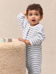 The White Company White Baby Cotton Sail Away Romper - Image 1 of 5