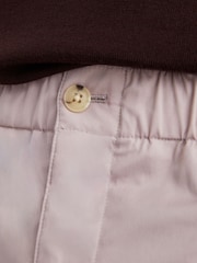 Rosa - Pantalones Reiss Snap de mezcla de algodón ligeros y corte ajustado. - Imagen 4 de 6