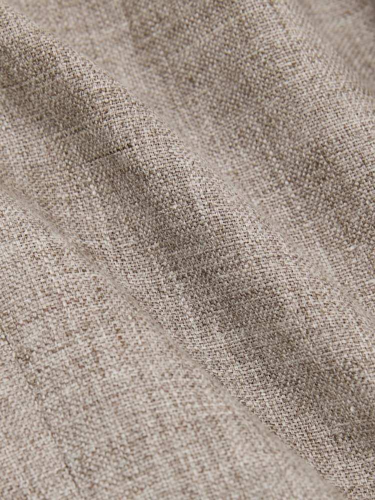 Reiss Taupe Brown Amore Tailored Fit Linen Double-Breasted Suit Blazer - Image 6 of 6 Reiss Taupe Brown Amore Tailored Fit Linen Double-Breasted Suit Blazer - Image 6 of 6