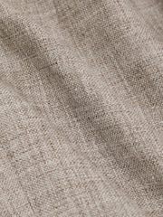 Reiss Taupe Brown Amore Tailored Fit Linen Double-Breasted Suit Blazer - Image 9 of 9