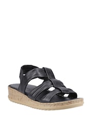 Hush Puppies Black Eden Wide Fit Sandal - Image 3 of 5