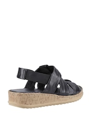 Hush Puppies Black Eden Wide Fit Sandal - Image 4 of 5