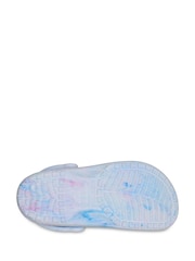 Crocs Blue Adult Classic Marbled Clogs - Image 6 of 6