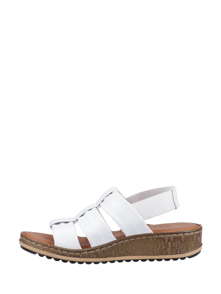 Hush Puppies White Eden Wide Fit Sandal - Image 2 of 5