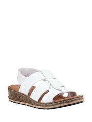 Hush Puppies White Eden Wide Fit Sandal - Image 3 of 5