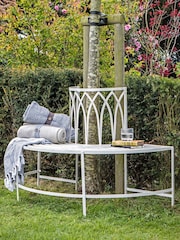 Gallery Home White Alton Outdoor Tree Bench Seat Gatehouse - Image 1 of 4