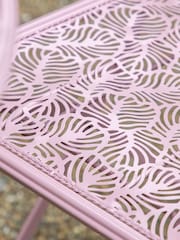 Gallery Home Pink Brighton Garden 2 Seater Bistro Set - Image 3 of 6