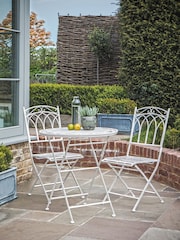 Gallery Home White Brentwood Outdoor Bistro Set Gatehouse - Image 1 of 4