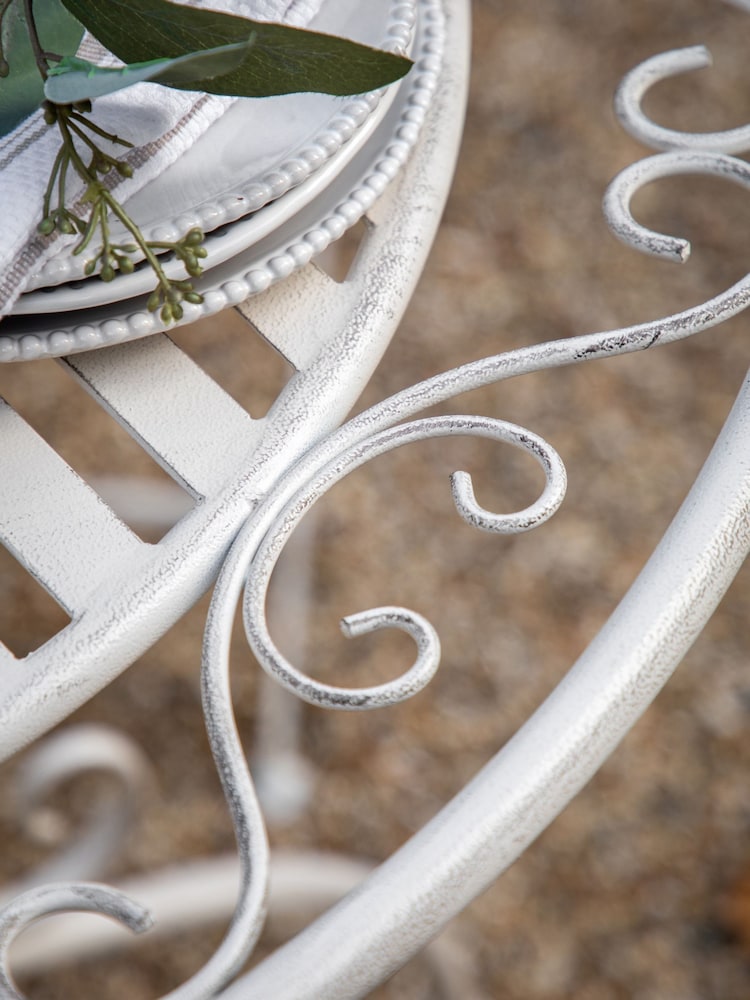 Gallery Home White Brentwood Outdoor Bistro Set Gatehouse - Image 2 of 4 Gallery Home White Brentwood Outdoor Bistro Set Gatehouse - Image 2 of 4