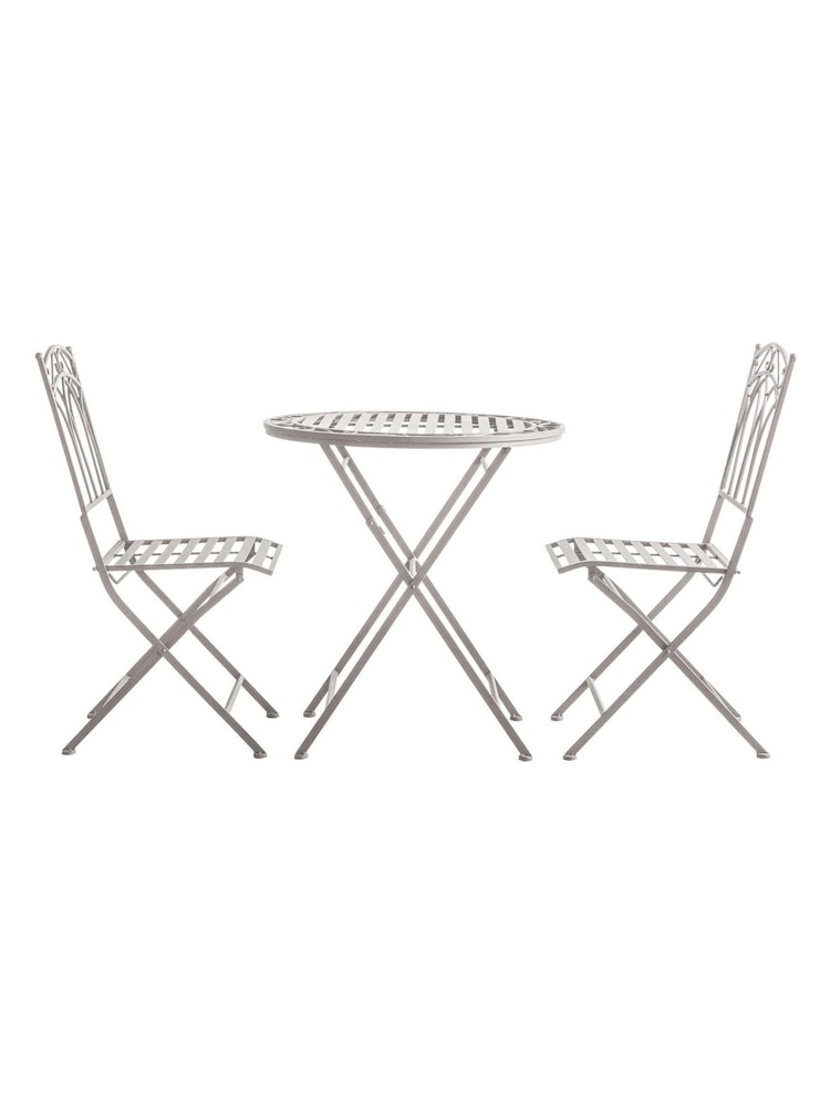Gallery Home White Brentwood Outdoor Bistro Set Gatehouse - Image 4 of 4 Gallery Home White Brentwood Outdoor Bistro Set Gatehouse - Image 4 of 4