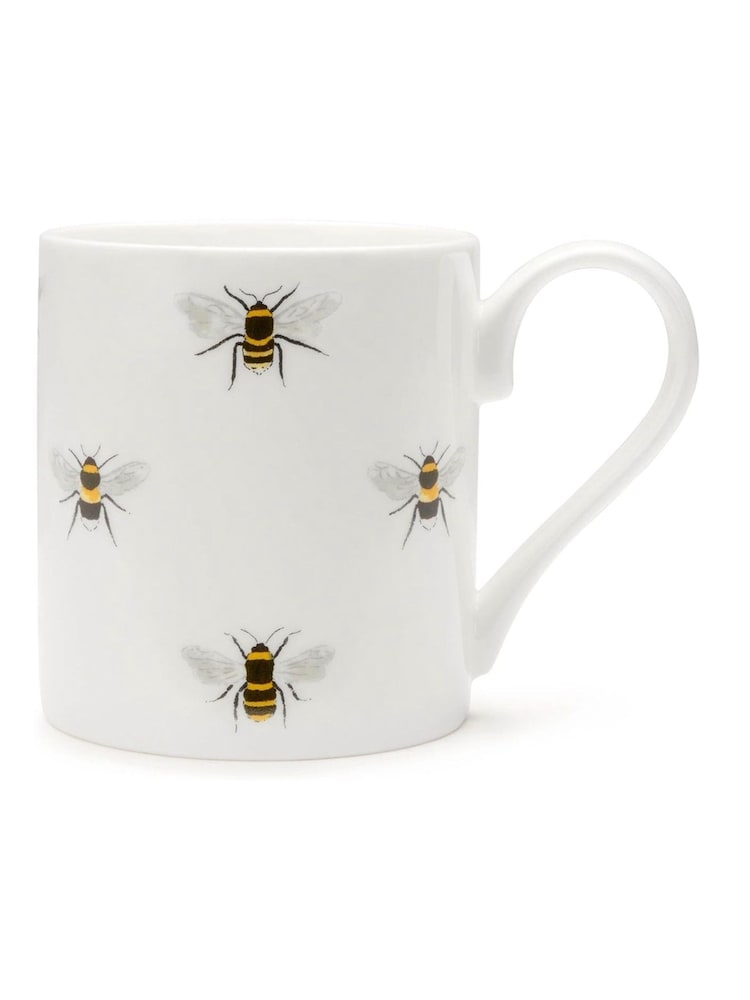 Sophie Allport White Bees Standard Mug - Image 2 of 2 Sophie Allport White Bees Standard Mug - Image 2 of 2
