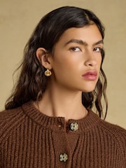 Joules Chocolate Brown Soft Handle Cardigan - Image 3 of 7