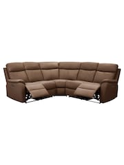 Aspire Furniture Tan Kingsmere Corner Power Recliner Sofa - Image 2 of 6