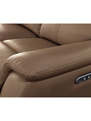 Aspire Furniture Tan Kingsmere Corner Power Recliner Sofa - Image 4 of 6