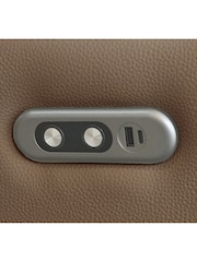 Aspire Furniture Tan Kingsmere Corner Power Recliner Sofa - Image 5 of 6