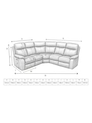 Aspire Furniture Tan Kingsmere Corner Power Recliner Sofa - Image 6 of 6