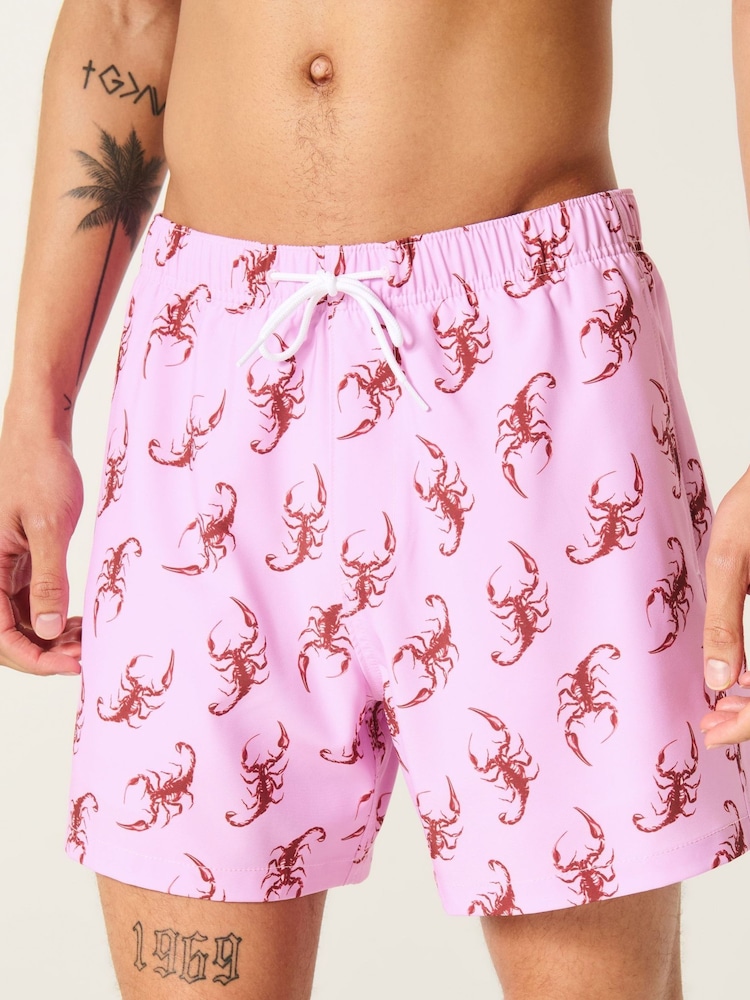 Hollister Pink Swim Shorts - Image 1 of 5