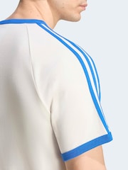 adidas Originals White 3-Stripes T-Shirt - Image 5 of 6