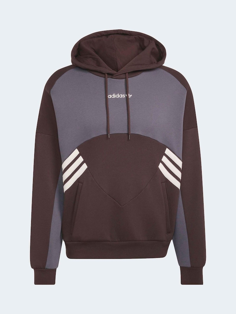 adidas Originals Brown Cutline Hoodie - Image 6 of 6 adidas Originals Brown Cutline Hoodie - Image 6 of 6