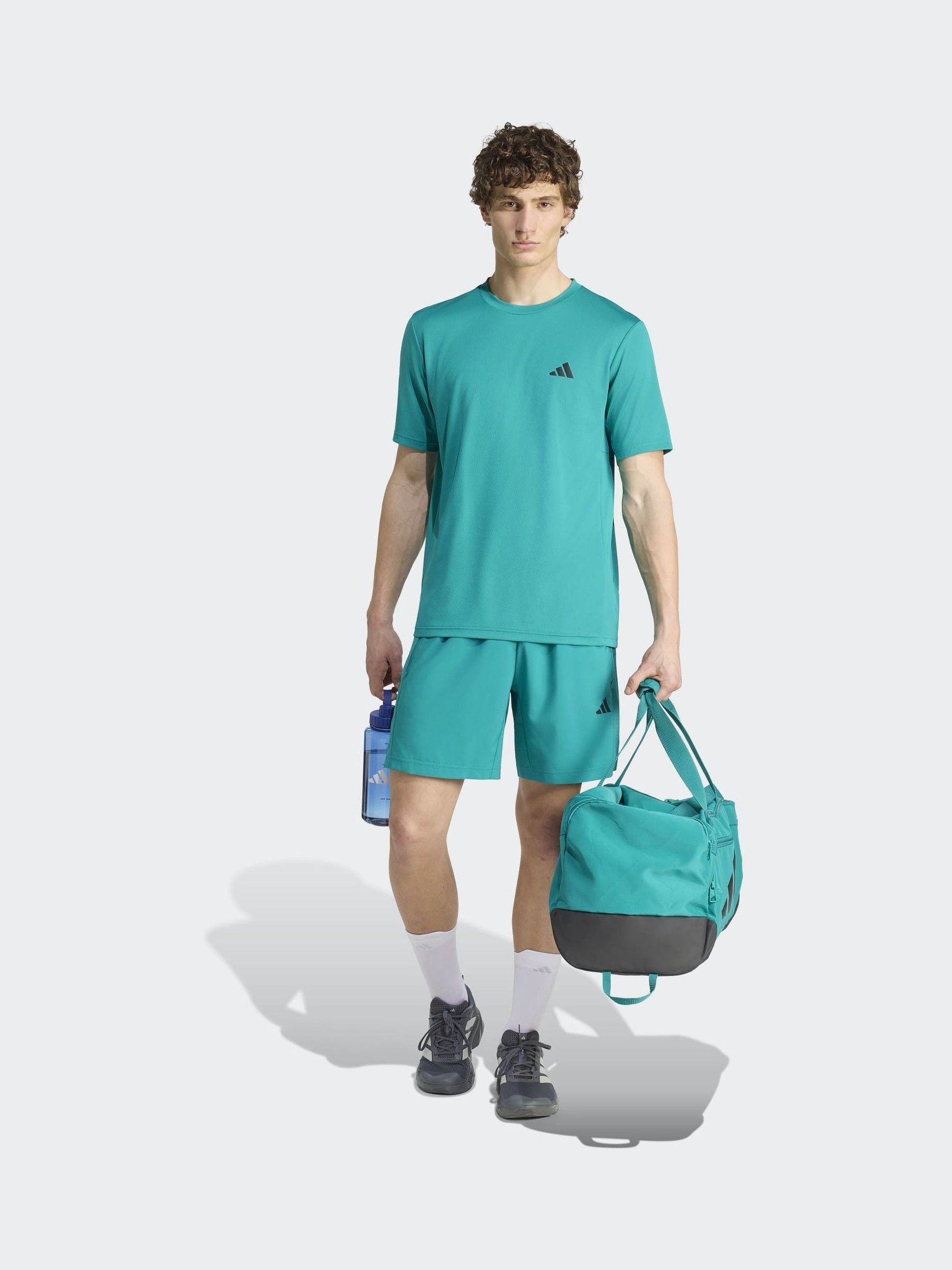 Buy adidas Teal Green Workout Essentials Base T-Shirt from Next USA
