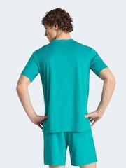 adidas Teal Green Workout Essentials Base T-Shirt - Image 3 of 6