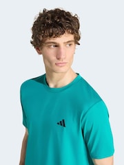 adidas Teal Green Workout Essentials Base T-Shirt - Image 4 of 6
