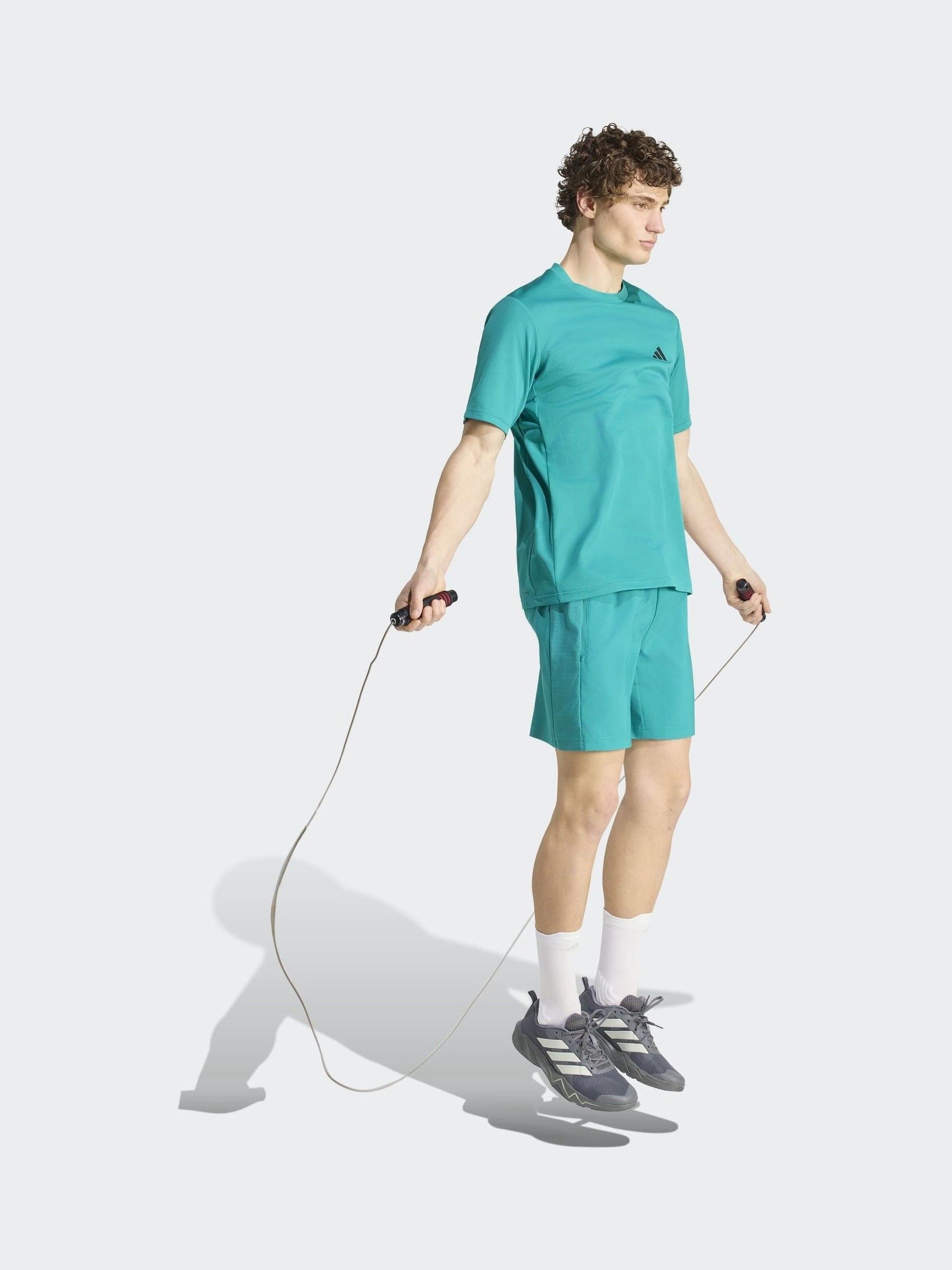 Buy adidas Teal Green Workout Essentials Base T-Shirt from Next USA