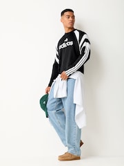 adidas Black House Of Tiro Long Sleeve Jersey - Image 2 of 5