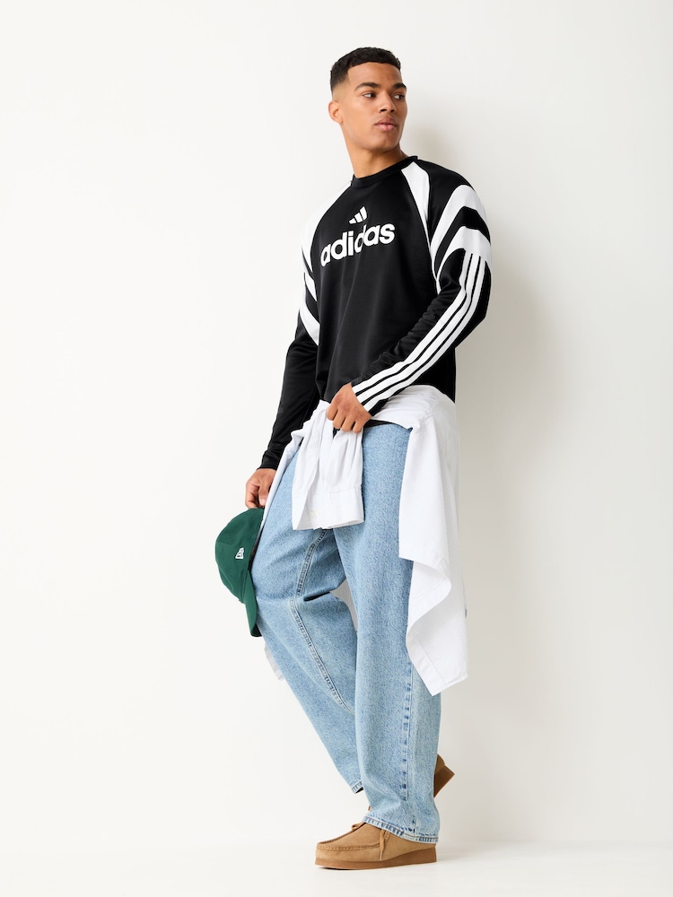 adidas Black House Of Tiro Long Sleeve Jersey - Image 2 of 5