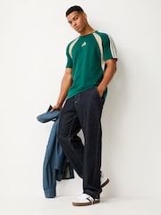 adidas Green Seasonal Essentials Colorblock T-Shirt - Image 2 of 5