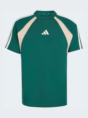 adidas Green Seasonal Essentials Colorblock T-Shirt - Image 5 of 5