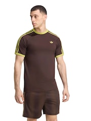 adidas Originals Brown 3-Stripes T-Shirt - Image 1 of 6