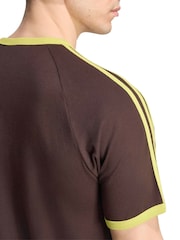 adidas Originals Brown 3-Stripes T-Shirt - Image 2 of 6