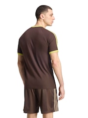 adidas Originals Brown 3-Stripes T-Shirt - Image 5 of 6