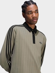 adidas Originals Pinstripes långärmad pikétröja - Bild 4 av 6