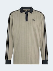adidas Originals Pinstripes långärmad pikétröja - Bild 6 av 6