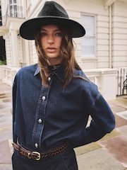Black Fedora Snaffle Hat - Image 3 of 7