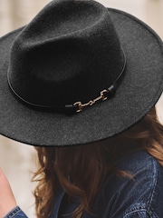 Black Fedora Snaffle Hat - Image 4 of 7
