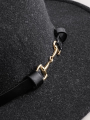 Black Fedora Snaffle Hat - Image 6 of 7