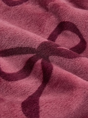 Berry Pink Bow Cosy Fleece Pyjamas (3-16yrs) - Image 7 of 8